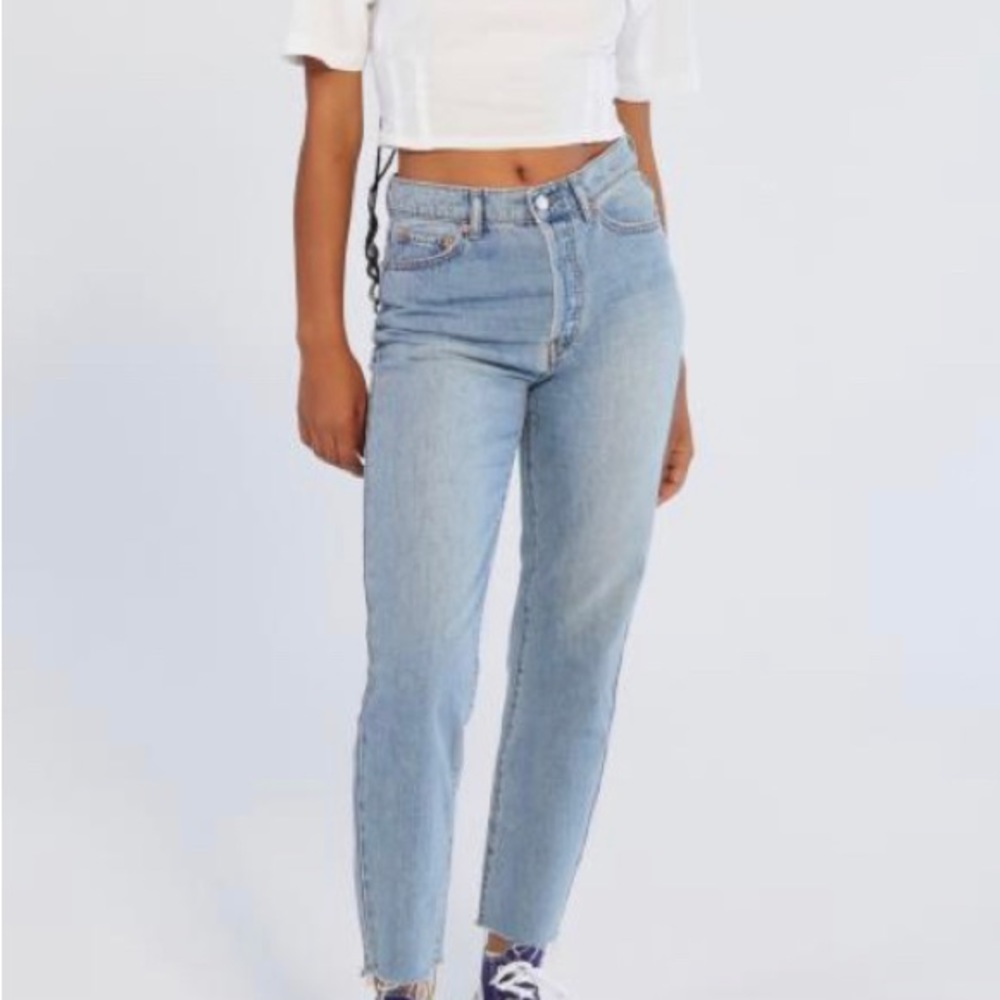 Urban Outfitters High Waisted Light Wash Jeans
